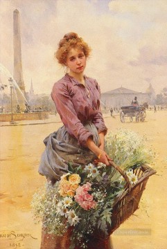  louis - Louis Marie Schryver La niña de las flores 2 Parisienne